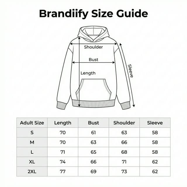 Hoodie Size Guide